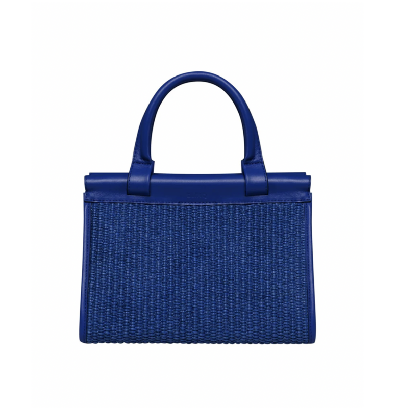Blinq Micro Porto Raffia Sapphire Blue