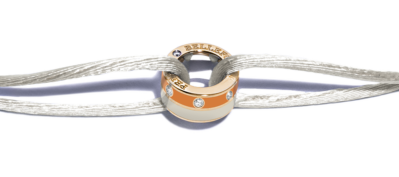 Persan & Bellefond Token Bracelet Terre Orange Beige Sable 5 Diamonds