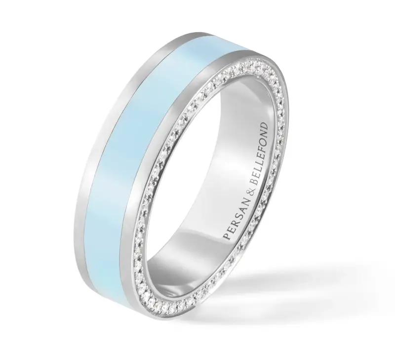 Persan & Bellefond First Lady Ring Bleu Jodhpur Full Pave