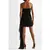 SemSem Strapless Draped Ruched Mini Dress