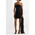 SemSem Strapless Draped Ruched Mini Dress