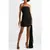 SemSem Strapless Draped Ruched Mini Dress