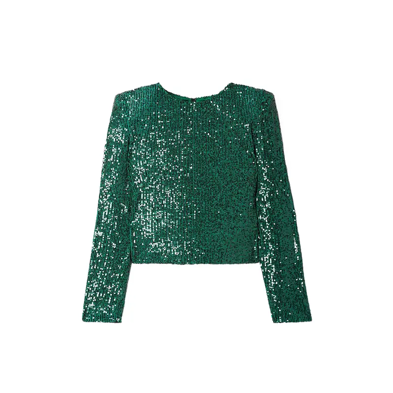 SemSem Sequin Stretch Tulle Top