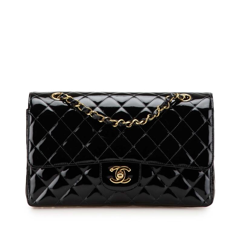 Chanel Medium Classic Patent Double Flap