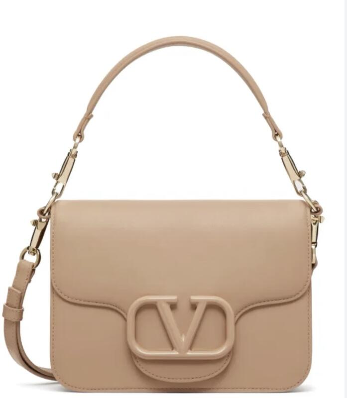 Valentino Garavani Locò Leather Shoulder Bag