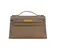 Hermès Kelly Pochette Swift Etoupe