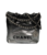 Chanel Mini 22 Black and Silver Ombre with Aged Silver Hardware