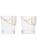 Seletti Set of two Gold-Trimmed Cut Crystal Glasses