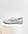 Miu Miu Silver Glitter Ballet Flats with Criss-cross Straps