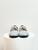 Miu Miu Silver Glitter Ballet Flats with Criss-cross Straps