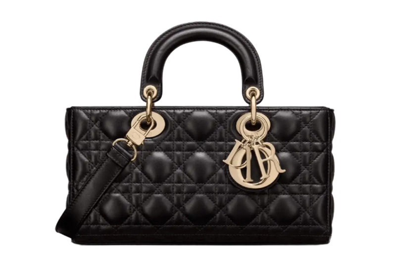 Dior Small Lady D-joy Bag Black Cannage Lambskin