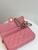 Chanel Caviar Quilted Flap Phone Holder With Chain Pink