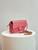 Chanel Caviar Quilted Flap Phone Holder With Chain Pink