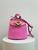 JW Anderson Lid Bucket Bag in Pink Leather