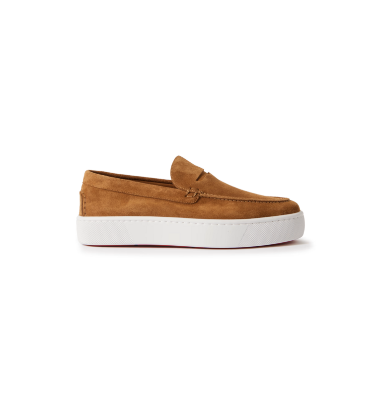 Christian Louboutin Paqueboat Suede Penny Loafers