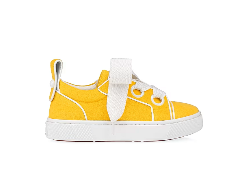 Christian Louboutin Kids Toy Leather-Trimmed Terry Sneakers