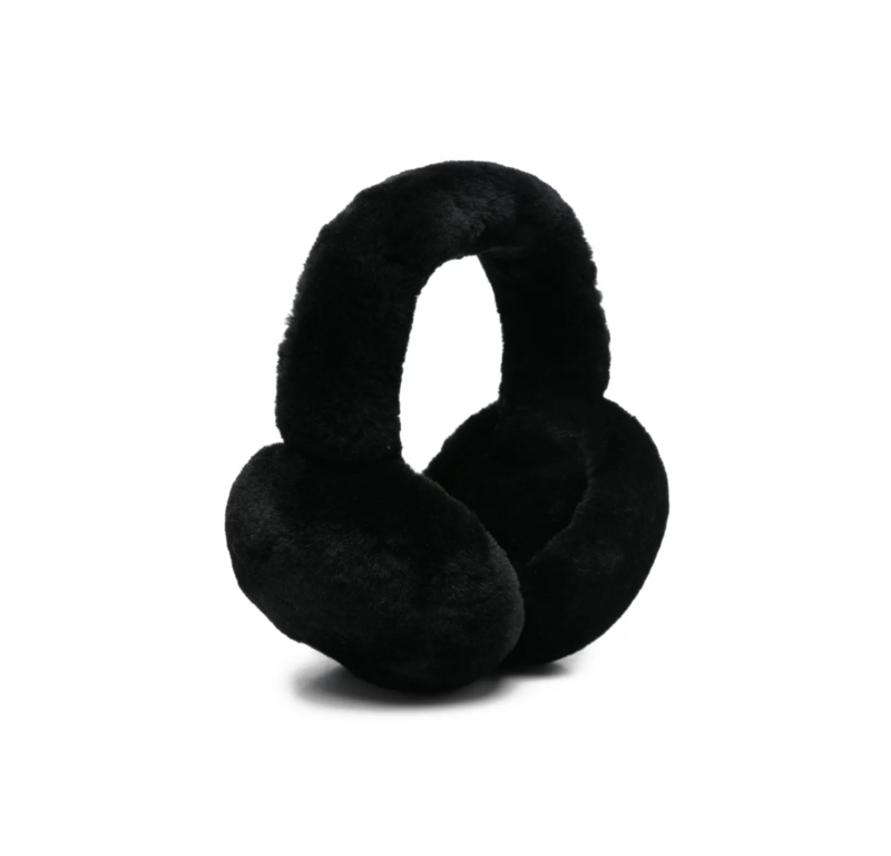 Liska Fluffy Ear Warmer Black