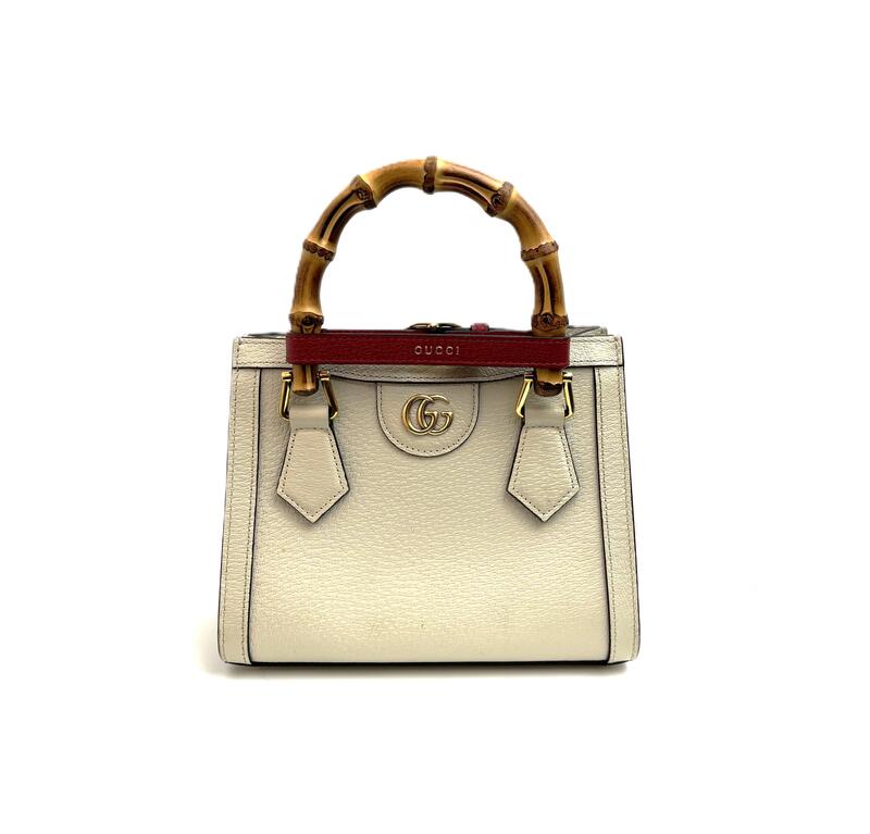 Gucci Diana Mini Leather Tote Bag