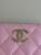 Chanel Leather Quilted CC Zip Coin Purse in Pink