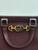 Gucci Zumi Small Top Handle Tote in Burgundy Grainy Leather