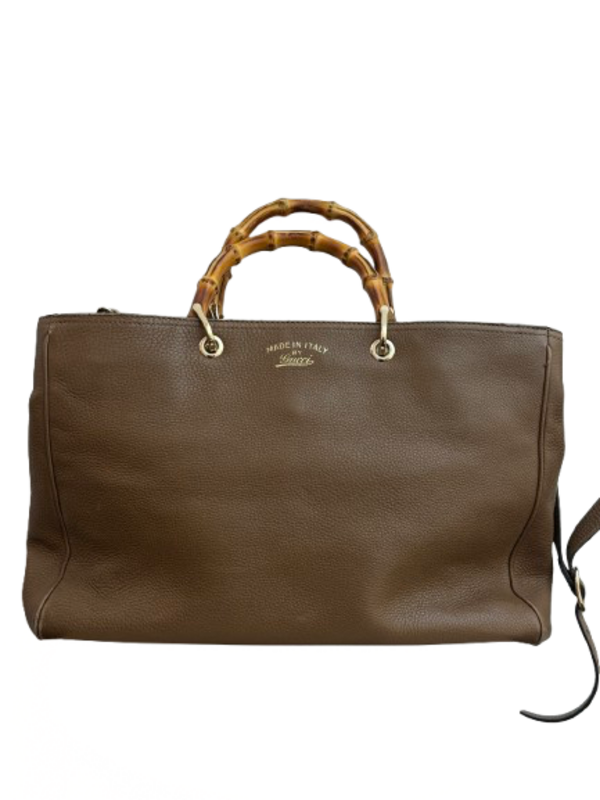 Gucci Bamboo Shopper Leather Tote