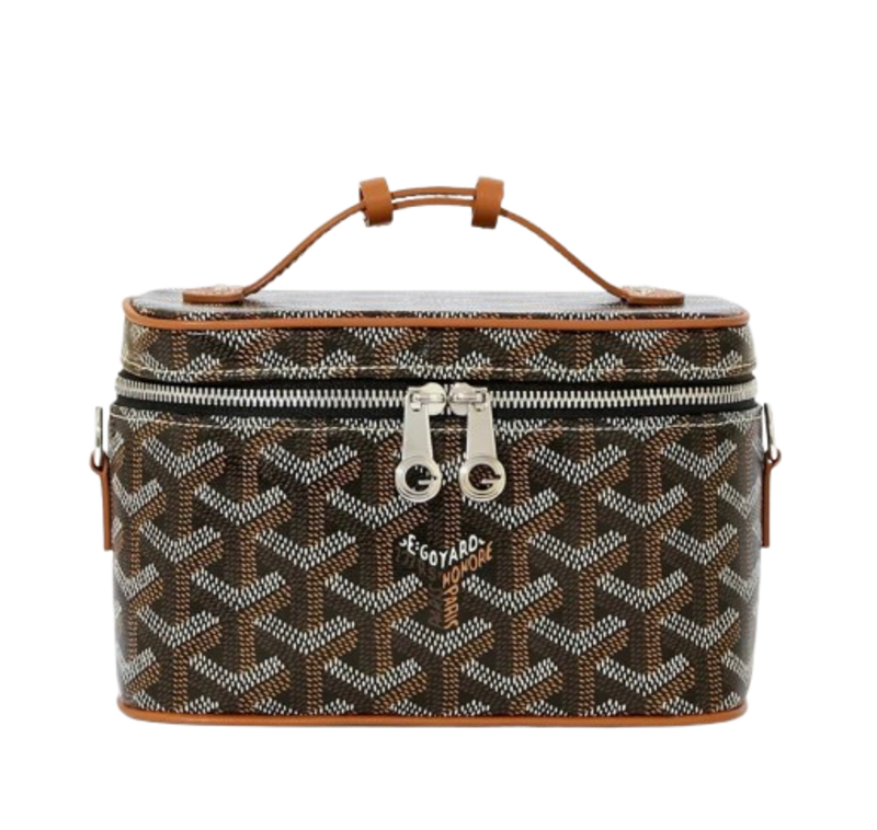 Goyard Muse Mini Vanity Case in Black & Tan