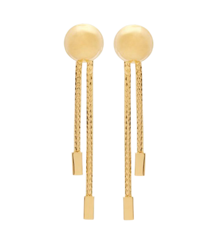 Tom Ford Embellished Clip-on Earrings in Gold