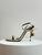Tom Ford Laminated Padlock Leather Sandals in Gold