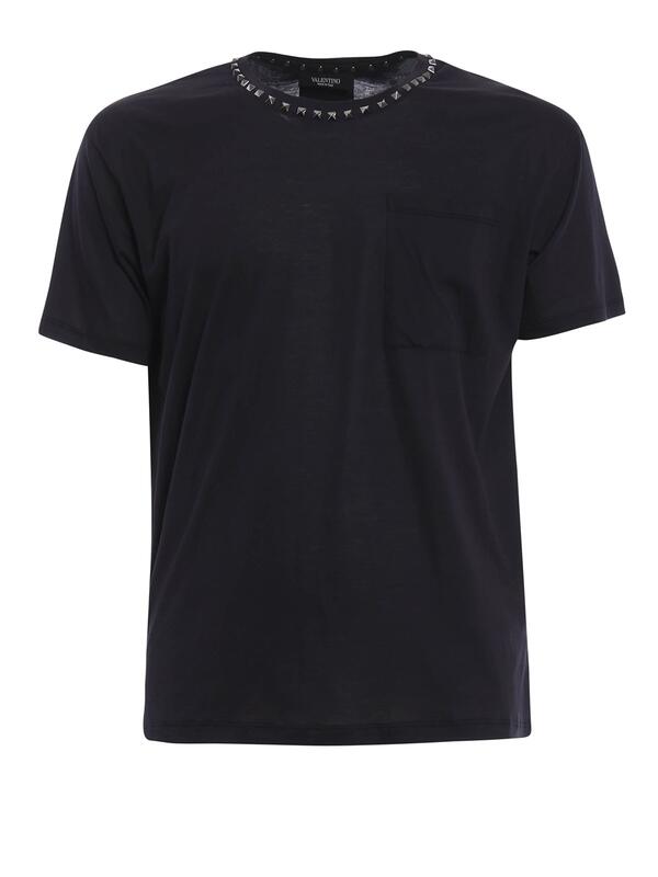 Valentino T-shirt  with Studs in Black