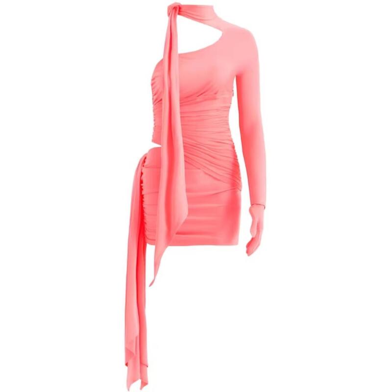 Mugler x H&M Knot Detail Dress in Pink