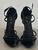 Saint Laurent Cassandra Heels in Patent Black Leather