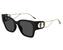 Dior Black & Gold 30Montaigne SU Square Sunglasses
