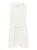Curiel High-neck Belted Mini Dress in White