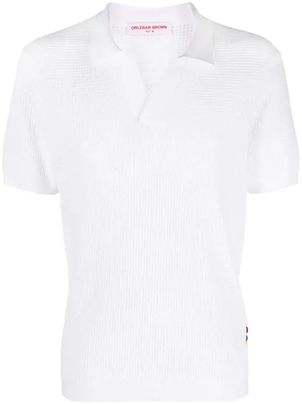 Orlebar Brown Roddy Perforated Polo Shirt